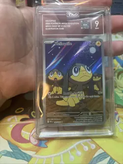 Pokemon Helioptile 143/132 Mega Evolution Illustration rare TAG 9 Mint - Image 5
