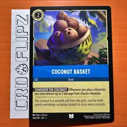 Disney Lorcana Coconut Basket 166/204 Uncommon NM TCG Non Foil - Image 1
