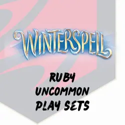 Disney Lorcana Winterspell Ruby Uncommon Play Sets - Image 1