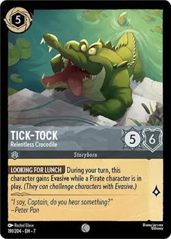Disney Lorcana Archazia's Island - 191 Tick-Tock Relentless - Common FOIL - Image 1