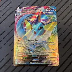 Pokemon TCG Vaporeon VMAX Evolving Skies Holo Ultra Rare Card 030/203 - Image 1