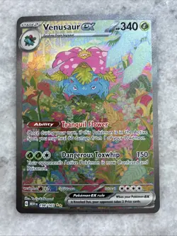 Pokemon TCG Venusaur EX Scarlet & Violet 151 Card 198/165 SIR NM - Image 1