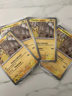 Pikachu At The Museum NHM JUMBO Promo card - Sealed - Pokemon TCG - New x3 - Image 1