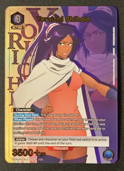 Union Arena Card BLEACH Vol.2 Yoruichi Shihoin U Parallel - Image 1