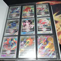 Ultra PRO Pro-Binder Pokemon TCG Card Lot Charizard Pikachu Holo Foil Full Art - Image 2