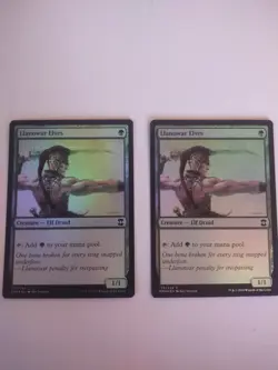 2X Llanowar Elves FOIL Eternal Masters NM/M Green Common MAGIC MTG CARD 2X - Image 1