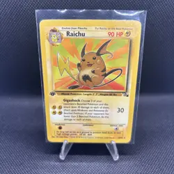 Pokemon Cards: 1st Edition Rare: Raichu 29/62 - Image 1
