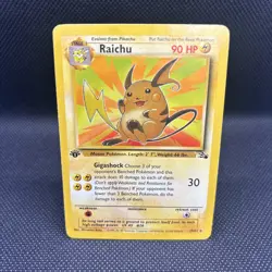 Pokemon Cards: 1st Edition Rare: Raichu 29/62 - Image 3