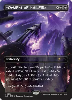 Torment of Hailfire (9992) Secret Lair Magic mtg Light Play, English x1 - Image 1