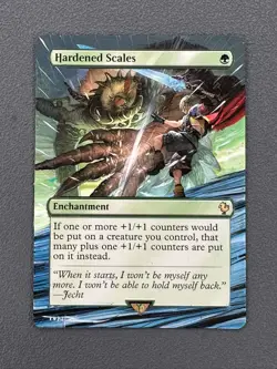 Hardened Scales MTG Final Fantasy Commander Hand Painted Full Altered Art Tentz - Image 1