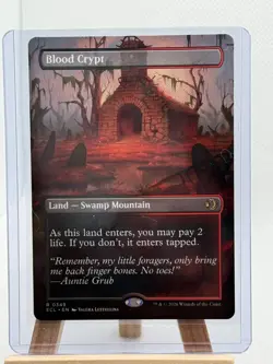 Magic The Gathering MTG - Blood Crypt (Borderless) - Lorwyn Eclipsed - Image 1