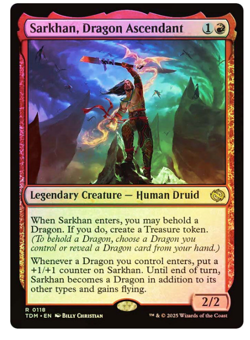 Sarkhan, Dragon Ascendant - Foil Tarkir: Dragonstorm MTG - Image 1