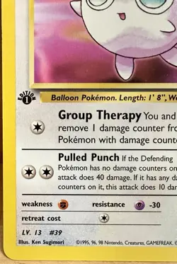 Erika's Jigglypuff 69/132 Gym Challenge Set 1sr Edition Vintage Pokemon TCG - Image 2