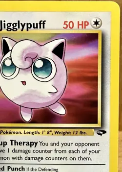 Erika's Jigglypuff 69/132 Gym Challenge Set 1sr Edition Vintage Pokemon TCG - Image 4