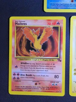 Pokemon WOTC Fossil 1999 Legendary Birds Articuno/Moltres/Zapdos Set of 3 - Image 2
