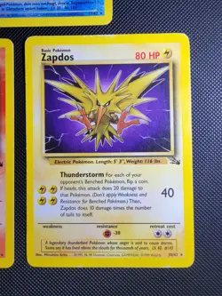 Pokemon WOTC Fossil 1999 Legendary Birds Articuno/Moltres/Zapdos Set of 3 - Image 3