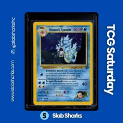 2000 POKEMON GYM CHALLENGE #5/132 GIOVANNI'S GYARADOS HOLO RARE - Image 1