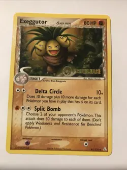 Exeggutor 41/110 EX Holon Phantoms Delta Species Pokemon Prerelease Promo Card - Image 1