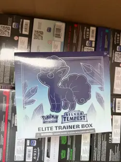 POKEMON TCG Sword & Shield ELITE TRAINER BOX ETB SILVER TEMPEST Factory Sealed - Image 2