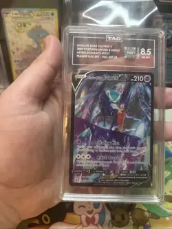 Pokemon Shadow Rider Calyrex V Trainer Gallery Full Art UR TG17 TAG 8.5 NM MT+ - Image 1
