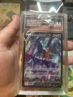 Pokemon Shadow Rider Calyrex V Trainer Gallery Full Art UR TG17 TAG 8.5 NM MT+ - Image 4