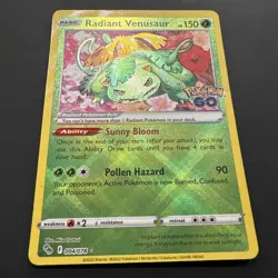 Radiant Venusaur Radiant Rare Pokemon GO 004/078 MP - Image 2