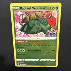 Radiant Venusaur Radiant Rare Pokemon GO 004/078 MP - Image 3