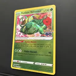 Radiant Venusaur Radiant Rare Pokemon GO 004/078 MP - Image 5