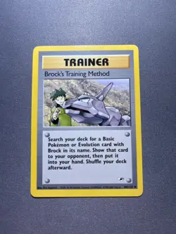 Pokemon TCG - Brock's Training Method - Gym Heroes - 106/132 Unlimited 1999-2000 - Image 1