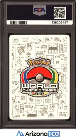 Pokemon 2019 Mewtwo Mew GX 71 Perfection World Championships 2019 GEM MT PSA 10 - Image 2