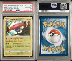 2017 Pokemon Sun & Moon Vileplume-Holo Burning Shadows PSA 10 Gem Mint - Image 3