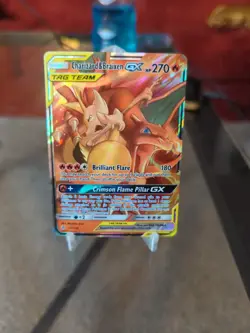 Pokemon TCG Charizard & Braixen GX Holo Ultra Rare Cosmic Eclipse 22/236 - Image 1