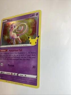 Pokemon TCG Mew 011/025 Holo Rare 2021 Celebrations Base Set NM Condition - Image 4