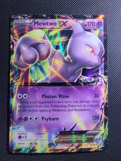 Basic Mewtwo EX XY183 Pokemon Promo Half Art Holo 2016 - Image 1