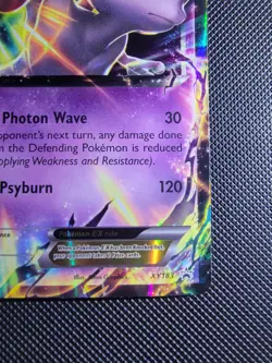Basic Mewtwo EX XY183 Pokemon Promo Half Art Holo 2016 - Image 4