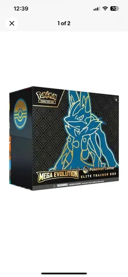 🔥 Pokemon Center EXCLUSIVE ETB 🔥 - Mega Evolution Lucario Elite Trainer Box - Image 1