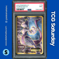 2016 POKEMON XY EVOLUTIONS #103/108 MEWTWO EX FULL ART PSA 9 - Image 1