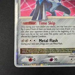 Dialga LV.X DP17 Diamond and Pearl Level Up Pokemon TCG 2008 With Top Loader HP - Image 4