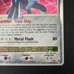 Dialga LV.X DP17 Diamond and Pearl Level Up Pokemon TCG 2008 With Top Loader HP - Image 5