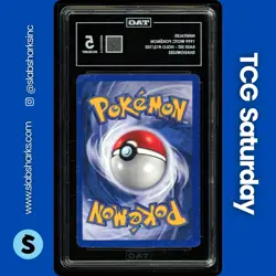 1999 POKEMON SHADOWLESS #12/102 NINETALES HOLO TAG 5 - Image 2