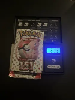 Very Heavy! 21.72 Gram Pokemon 151 Booster Pack Weighed Sealed - Image 1