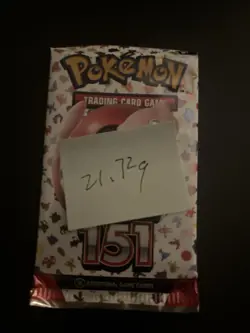 Very Heavy! 21.72 Gram Pokemon 151 Booster Pack Weighed Sealed - Image 3