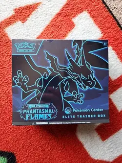 Pokemon Center Mega Evolution Phantasmal Flames ETB Elite Trainer Box NEW SEALED - Image 1