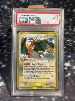 Pokemon Charizard (Delta Species) 4/100 Crystal Guardians REVERSE HOLO - PSA 9 - Image 1