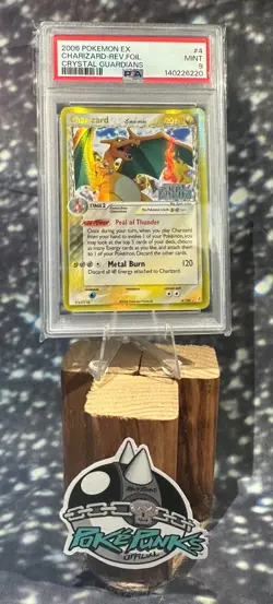 Pokemon Charizard (Delta Species) 4/100 Crystal Guardians REVERSE HOLO - PSA 9 - Image 3