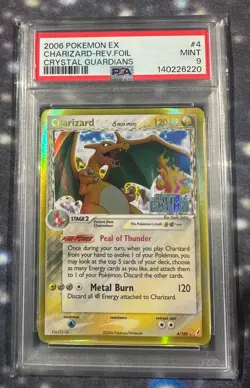 Pokemon Charizard (Delta Species) 4/100 Crystal Guardians REVERSE HOLO - PSA 9 - Image 5