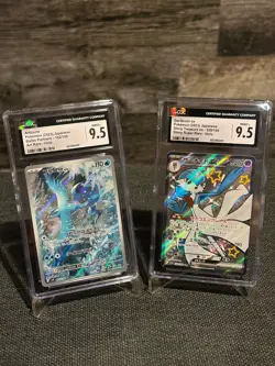 2025 JAPANESE POKEMON ARTICUNO 102/100 + GAREVOIR EX 328/190 RARE HOLOs CGC 9.5 - Image 1
