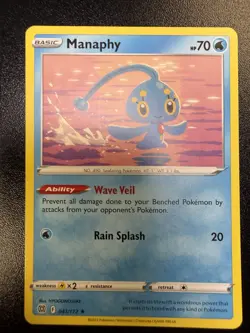 Pokemon TCG Manaphy 041/172 SWSH09: Brilliant Stars Rare NM/M - Image 1