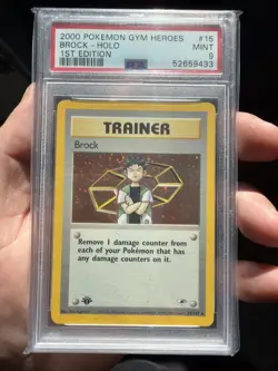 2000 POKEMON GYM HEROES #15 BROCK-HOLO 1ST EDITION - Image 1