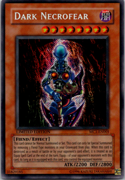 Dark Necrofear MC1-EN005 LP Secret Rare YuGiOh limited Edition Master Collection - Image 1